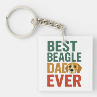 Best Beagle Dad Ever Keychain