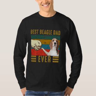 Best Beagle Dad Ever Retro Vintage Beagle Fathers T-Shirt