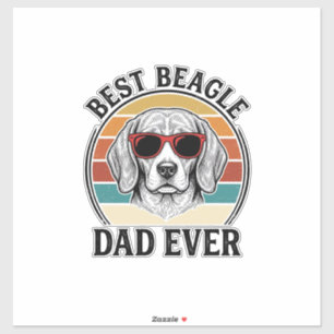 Best Beagle Dad Ever Vintage Beagle Shirt Design_1