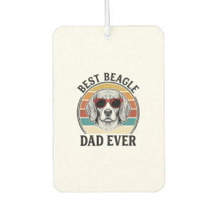 Best Beagle Dad Ever Vintage Beagle Shirt Design_1 Air Freshener