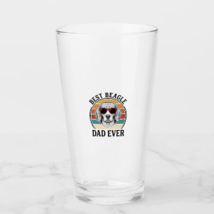 Best Beagle Dad Ever Vintage Beagle Shirt Design_1 Glass