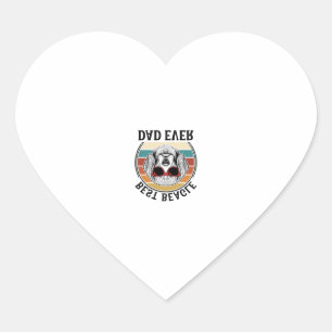 Best Beagle Dad Ever Vintage Beagle Shirt Design_1 Heart Sticker