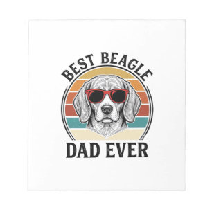 Best Beagle Dad Ever Vintage Beagle Shirt Design_1 Notepad