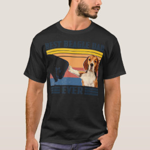 Best Beagle Dad Ever  Vintage Father Day Christmas T-Shirt