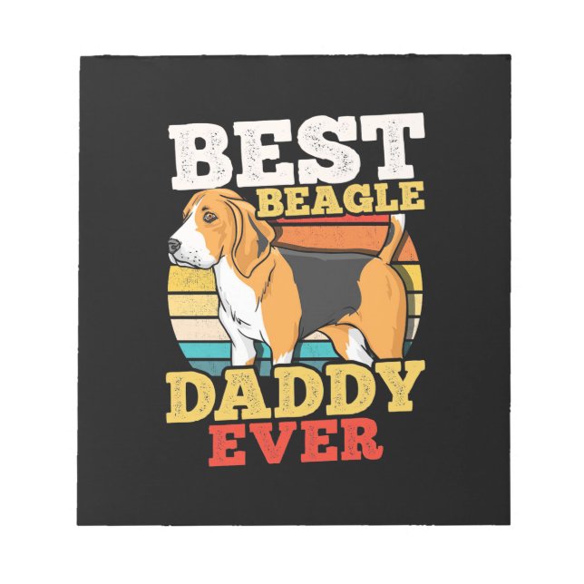 Best Beagle Dog Daddy Ever Notepad (Front)