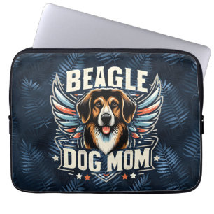 Best Beagle Dog Mom Ever - Beagle Dog Lover Gift Laptop Sleeve