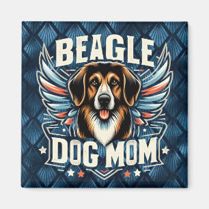 Best Beagle Dog Mom Ever - Beagle Dog Lover Gift Magnet