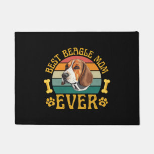 Best Beagle Mom Ever, Funny Beagle Dog Canine Doormat