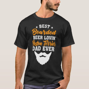 Best Bearded Beer Lovin' Saint Bernard Dad Dog T-Shirt