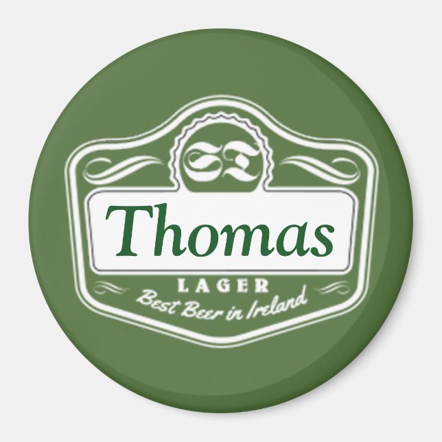 Best Beer Personalized Magnet (Front)