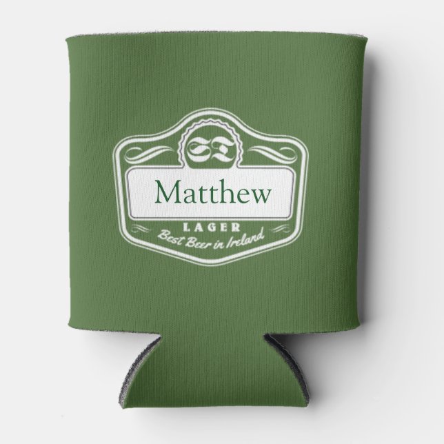 Best Beer Personalized Name Established Date Can Cooler (Front)
