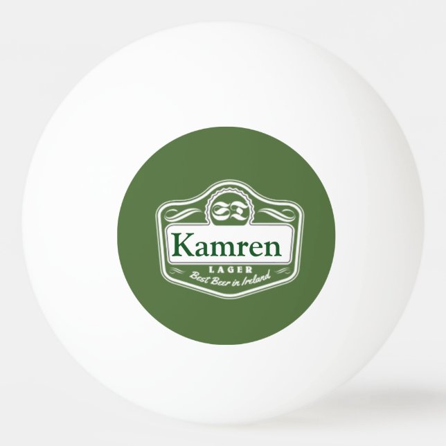Best Beer Personalized Ping Pong Ball (Front)