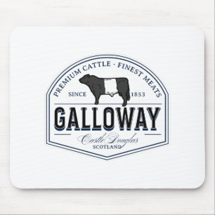 Best Belted Galloway Cattle Breed Badge Beltie Mouse Pad