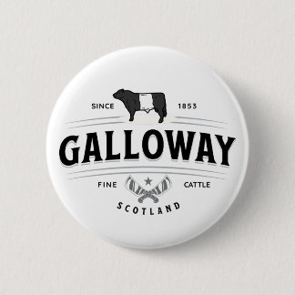 Best Belted Galloway Cattle Breed Badge Belties 2 Inch Round Button