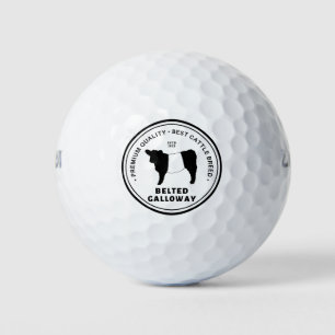Best Belted Galloway Cattle Breed Badge Belties Golf Balls