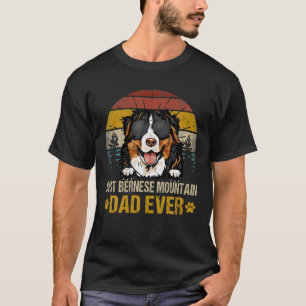 Best Bernese Mountain Dad Ever Vintage Dog Lover T-Shirt