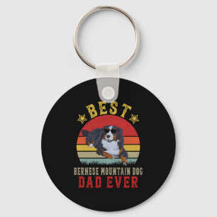 Best Bernese Mountain Dog Dad Keychain