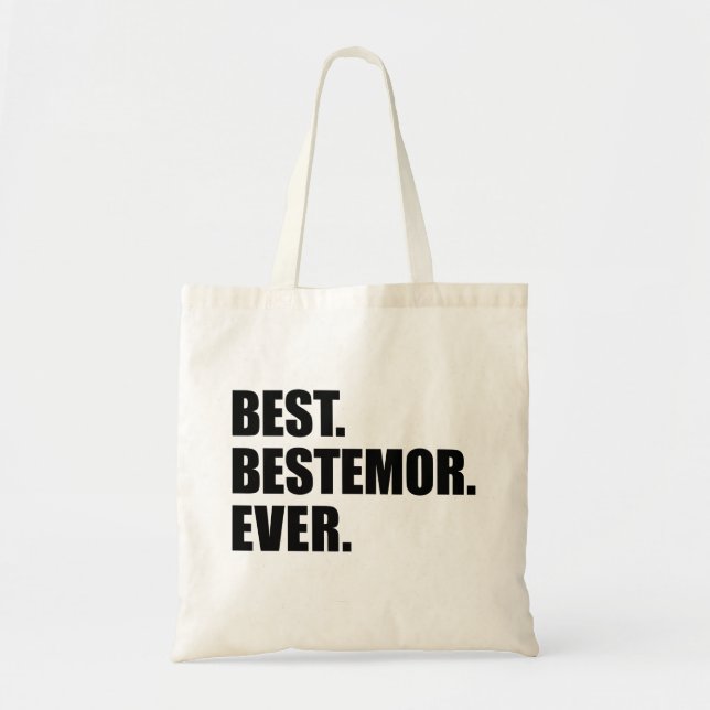 Best Bestemor Ever Norwegian Grandmother Tote Bag (Front)