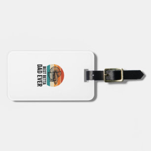 Best Betta Dad Ever Vintage Fish Design_1 Luggage Tag