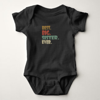 Best Big Brother Ever Older Sibling Teenager Gift Baby Bodysuit
