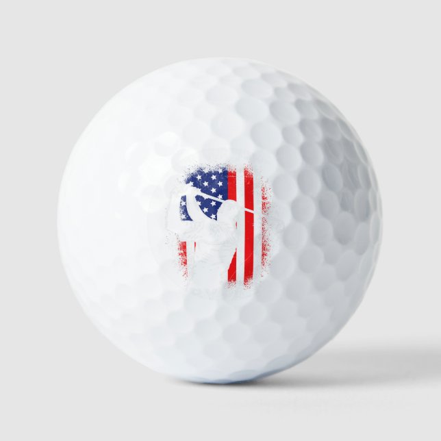 Best BIG COUSIN By Par Golfer Golfing Golf Balls (Front)