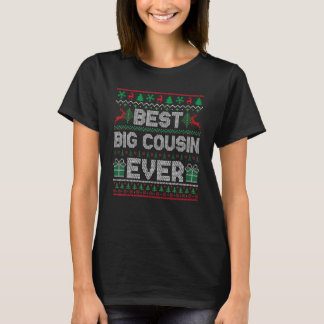 Best Big Cousin Ever Christmas Pajamas Matching Ug T-Shirt