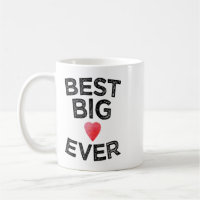 Best Big Ever Sorority Sister Reveal Heart Design