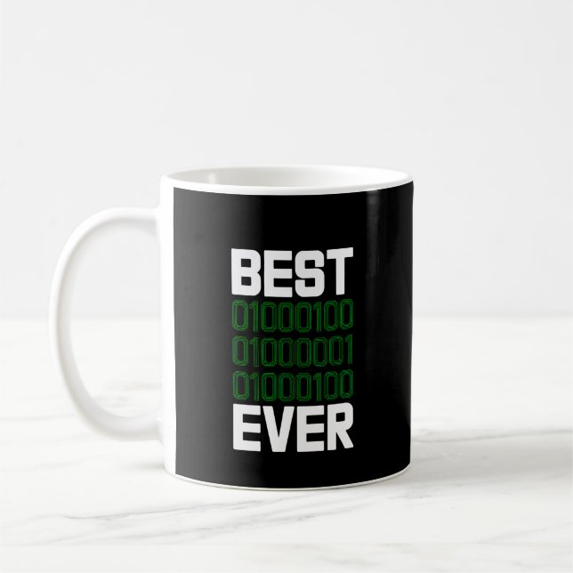 Best Binary DAD Ever Programmer  Coffee Mug (Left)