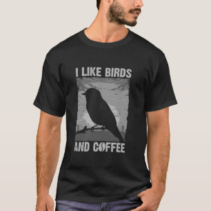 Best Bird Art For Men Women Birding Nerd Birder Bi T-Shirt