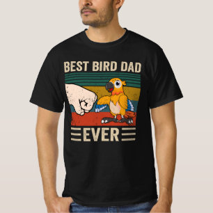 Best Bird Dad Ever, Bird Dad, Mens Parrot Dad Funn T-Shirt