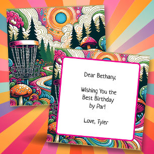 Best Birthday by Par   Retro Disc Golf Card