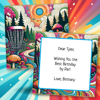 Best Birthday by Par | Retro Disc Golf Card