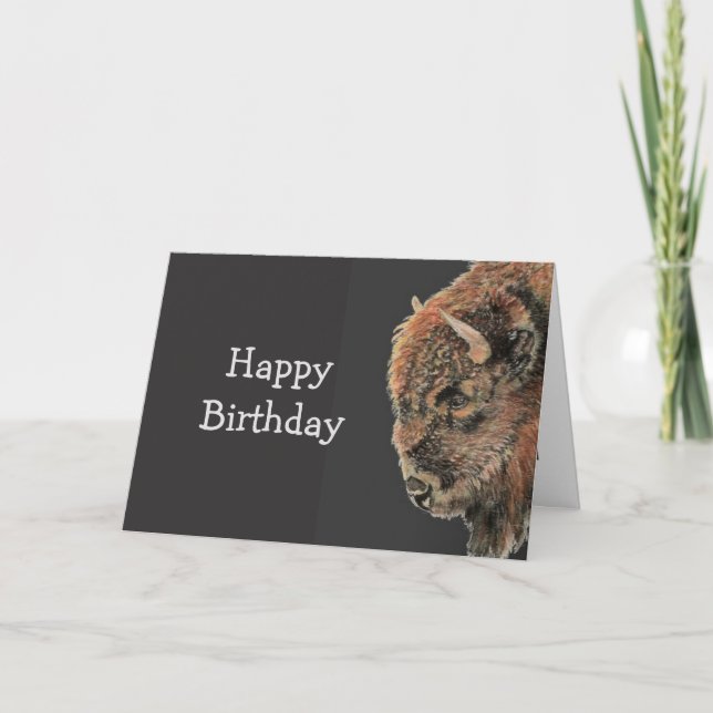  Best Birthday Ever No Bull Buffalo Card (Front)