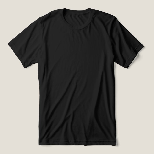 Best Black Blank Tee for Custom Printing (Design Front)