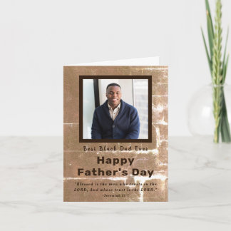 Best Black Dad Ever Father's Day Photo Card