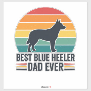 Best Blue Heeler Dad Ever Vintage Dog Dad Design_1