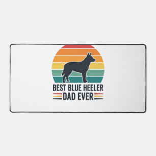 Best Blue Heeler Dad Ever Vintage Dog Dad Design_1 Desk Mat
