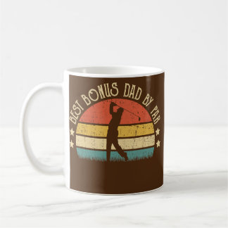 Best Bonus Dad By Par Funny Golf Father Day Coffee Mug