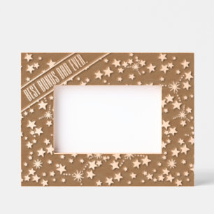 Best Bonus Dad Ever Cute Star Celestial Stepfather Etched Frames