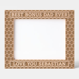Best Bonus Dad Ever Love You Stepfather Custom Etched Frames