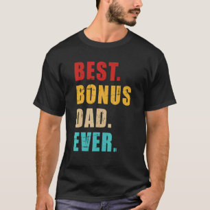 Best Bonus Dad Ever Vintage Retro T-Shirt