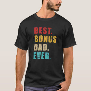 Best Bonus Dad Ever Vintage Retro T-Shirt