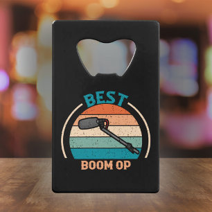 Best Boom Op - Film Crew Gift Credit Card Bottle Opener