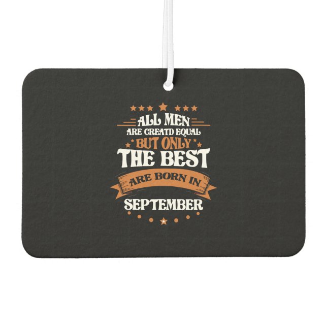 Best Born In September Air Freshener (Front)