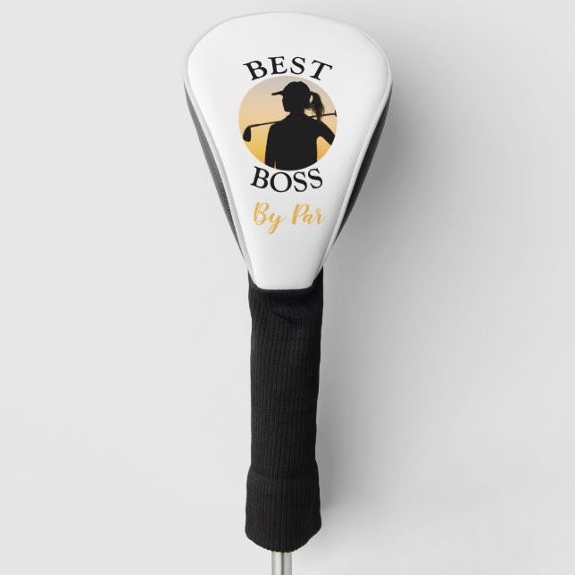 Best Boss By Par Custom Golf Head Cover (Front)