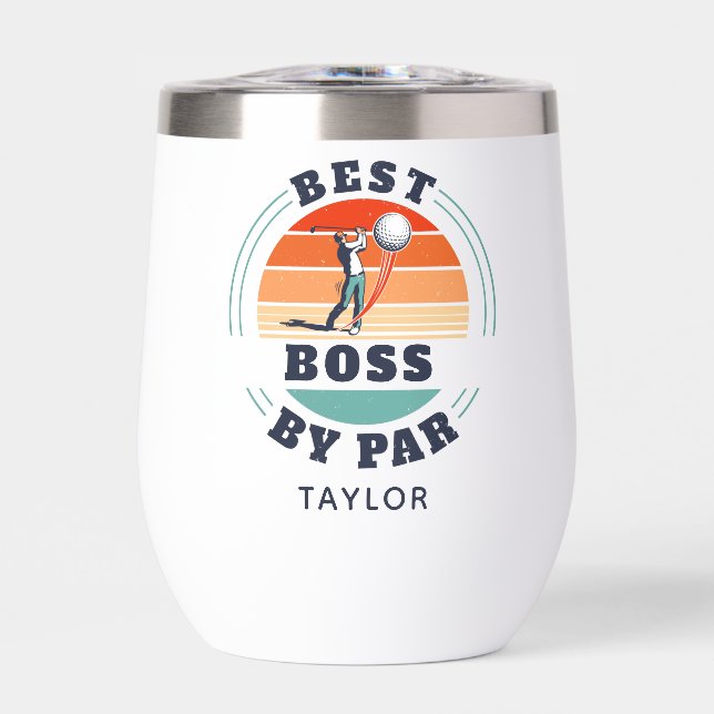 Best Boss By Par Custom Retro Golf Employer (Front)