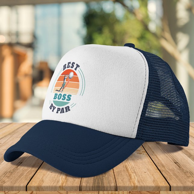 Best Boss By Par Custom Retro Golf Trucker Hat (Best Boss By Par Custom Retro Golf Trucker Hat)