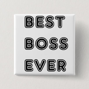 Best Boss Ever 2 Inch Square Button