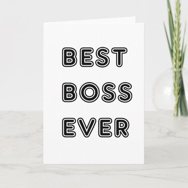 Best Boss Ever Card (Front)