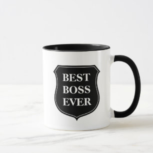 Best boss ever coffee mug with quote